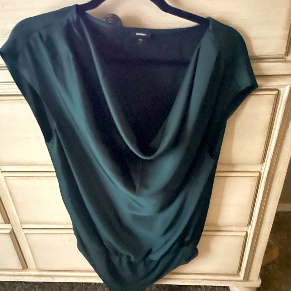 Emerald Green Silk Bodysuit